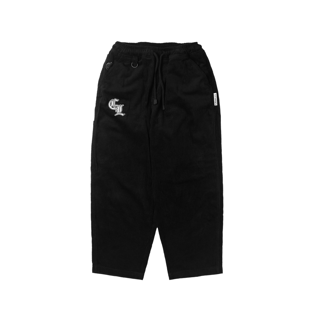 OG LOGO BAGGY CORDUROY PANTS - BLACK