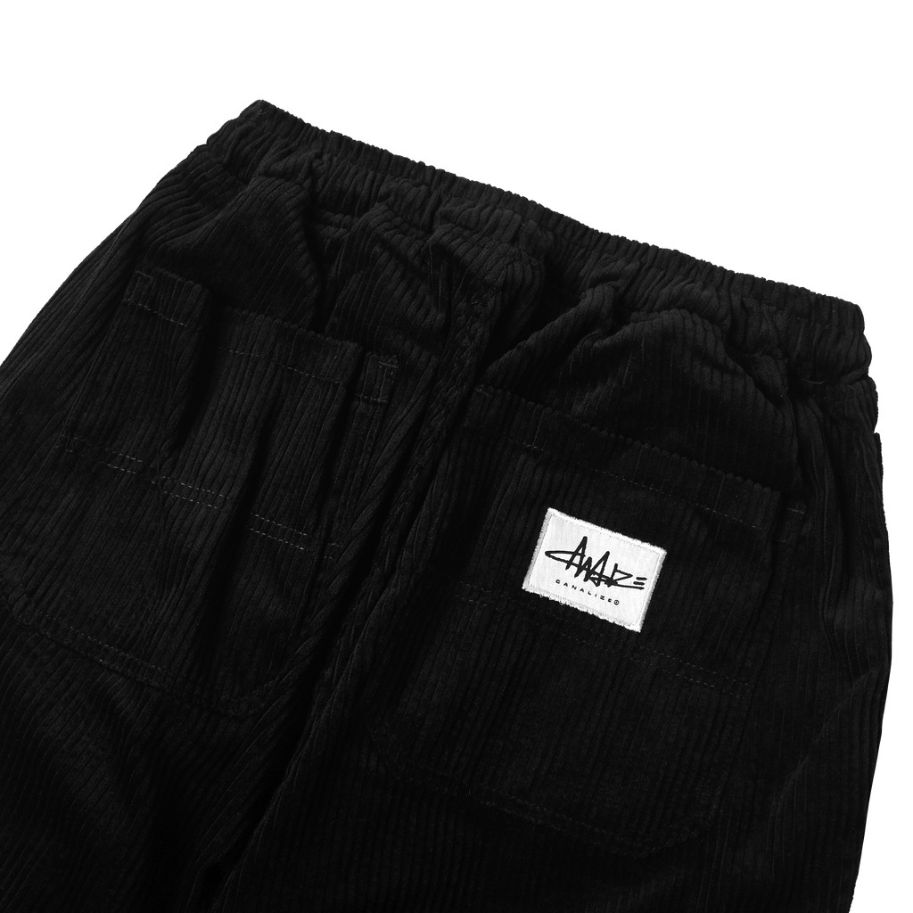 OG LOGO BAGGY CORDUROY PANTS - BLACK