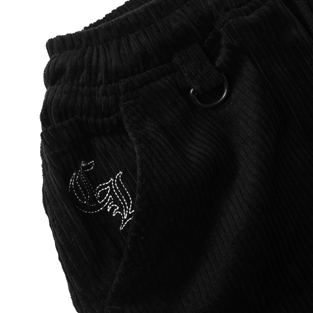 OG LOGO BAGGY CORDUROY PANTS - BLACK