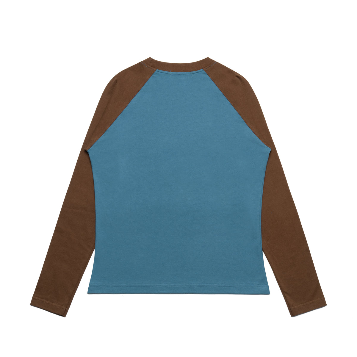 EARTH - TEAL BLUE/BROWN - LONGSLEEVE BABYTEE