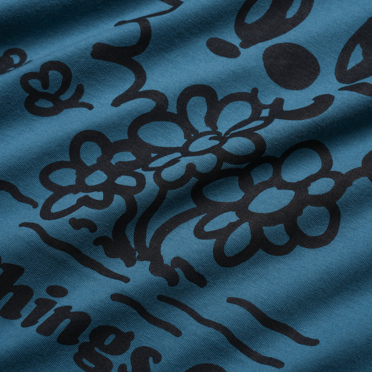 EARTH - TEAL BLUE/BROWN - LONGSLEEVE BABYTEE