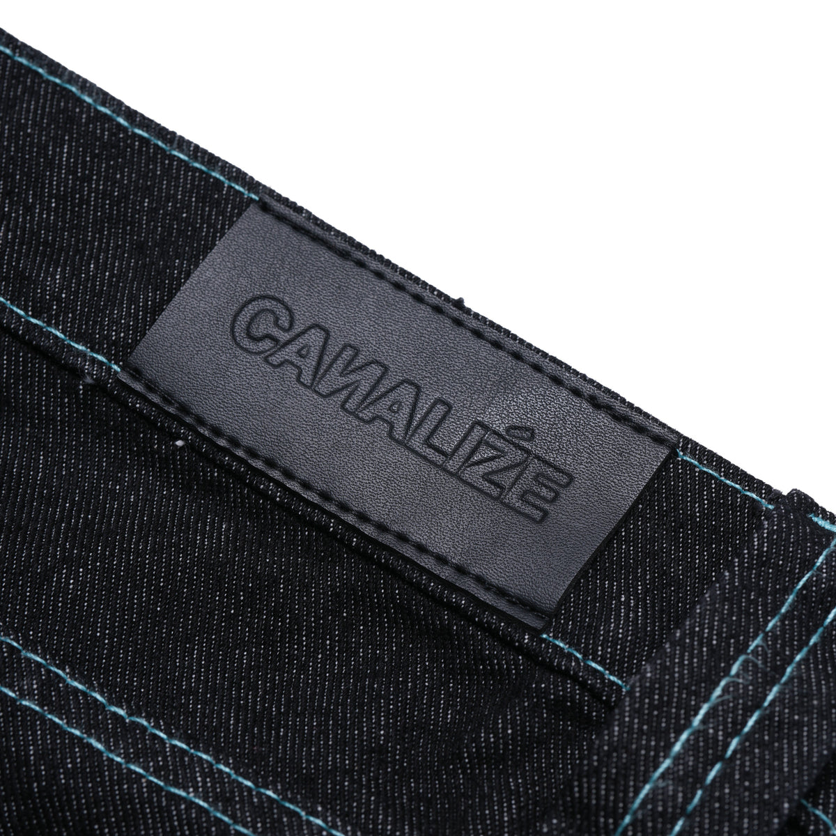 SABLE CONTRAST LONGPANTS - BLACK WASH/CYAN