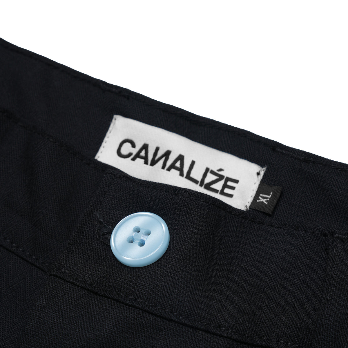 PREATS - BLACK HERRINGBONE - PLEATED TROUSER