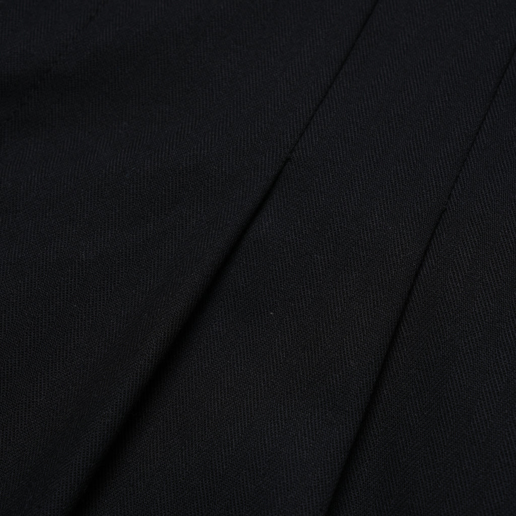 PREATS - BLACK HERRINGBONE - PLEATED TROUSER