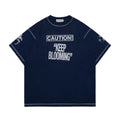 CAUTION - NAVY/GREY - T-SHIRT