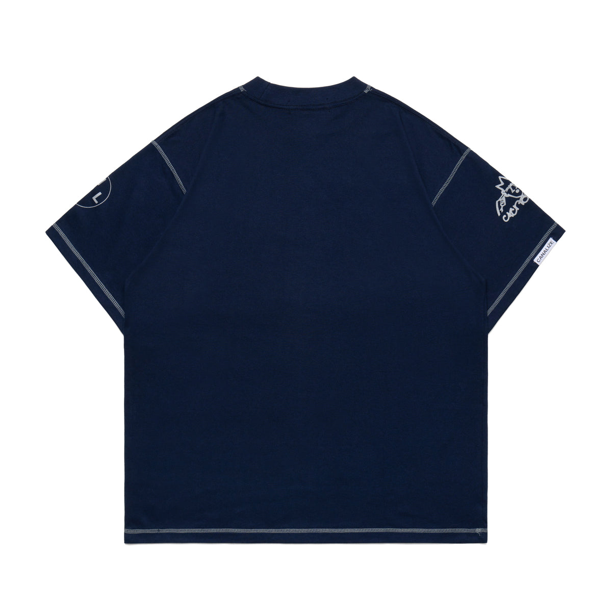 CAUTION - NAVY/GREY - T-SHIRT