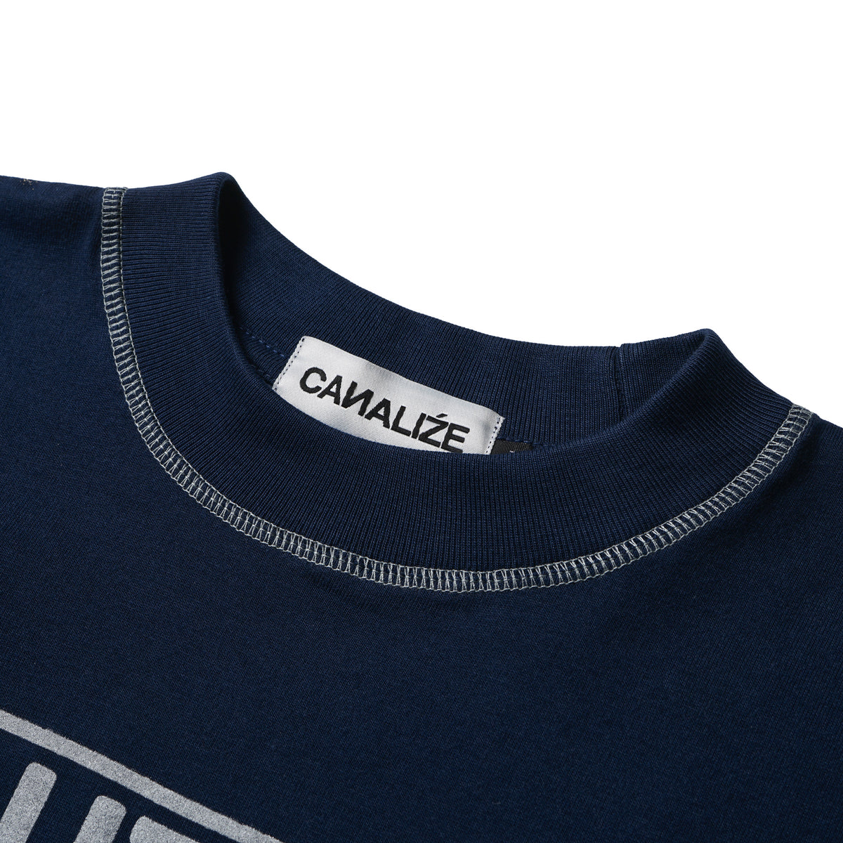 CAUTION - NAVY/GREY - T-SHIRT