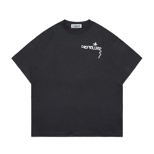 BLESSED - GREY/WHITE - T-SHIRT