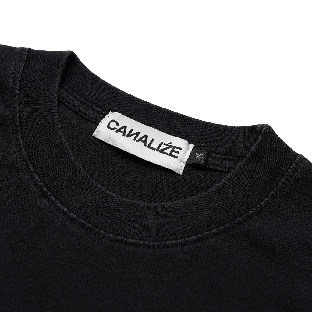 FEEL IT TEE - BLACKWASH/CYAN