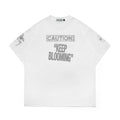 CAUTION - WHITE/GREY - T-SHIRT
