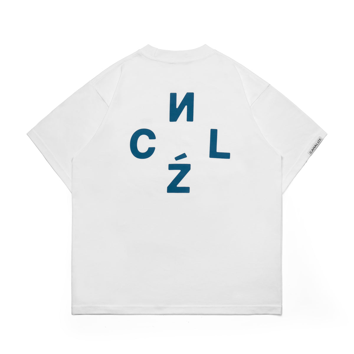 POPE - WHITE/TEAL - T-SHIRT