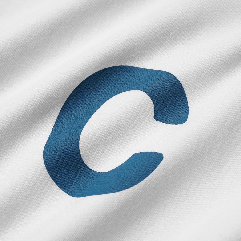 POPE - WHITE/TEAL - T-SHIRT