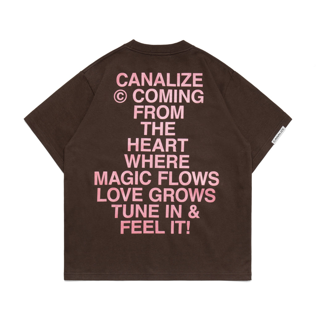FEEL IT TEE - BROWN/PINK