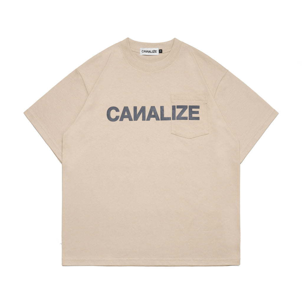 FEEL IT TEE -  BEIGE/GREY