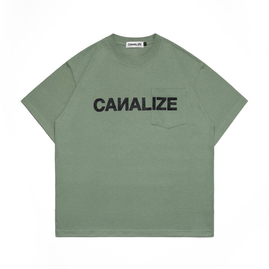 FEEL IT TEE -  SAGE/BLACK