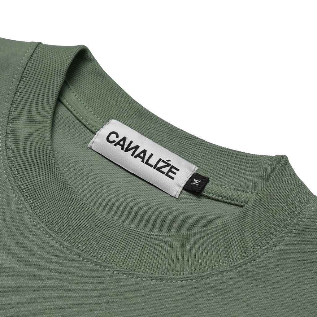 FEEL IT TEE -  SAGE/BLACK