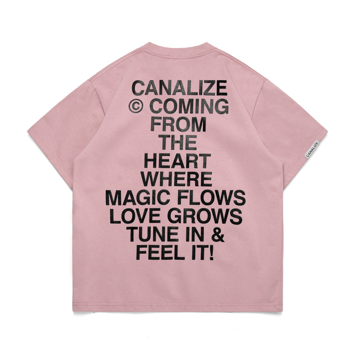 FEEL IT TEE - PINK/BLACK