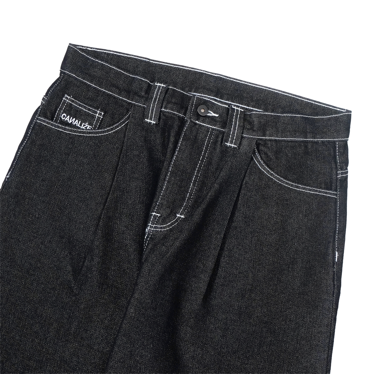 OUVAL LOGO PANTS - BLACK
