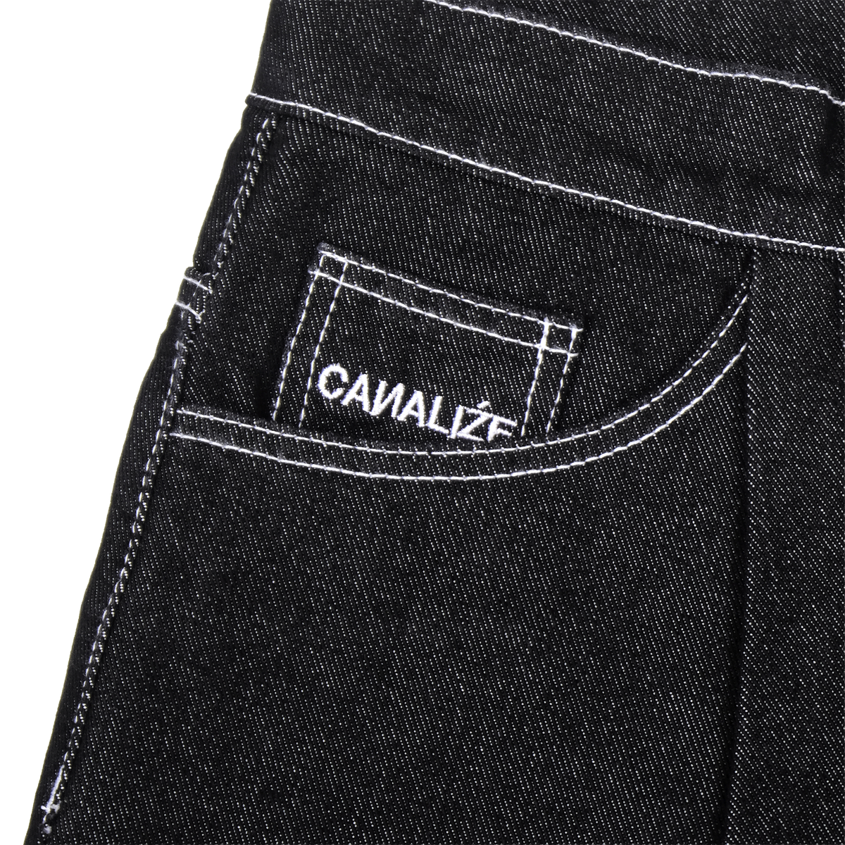 OUVAL LOGO PANTS - BLACK