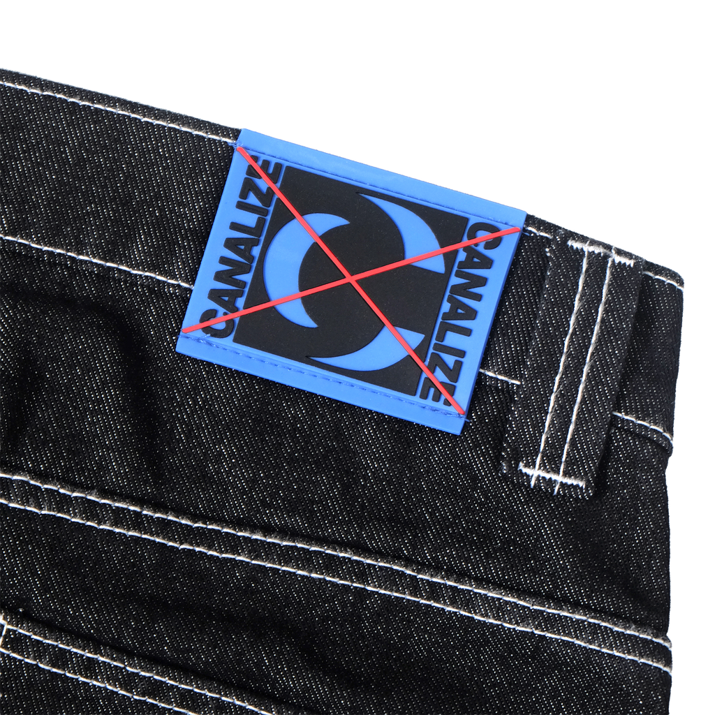 OUVAL LOGO PANTS - BLACK