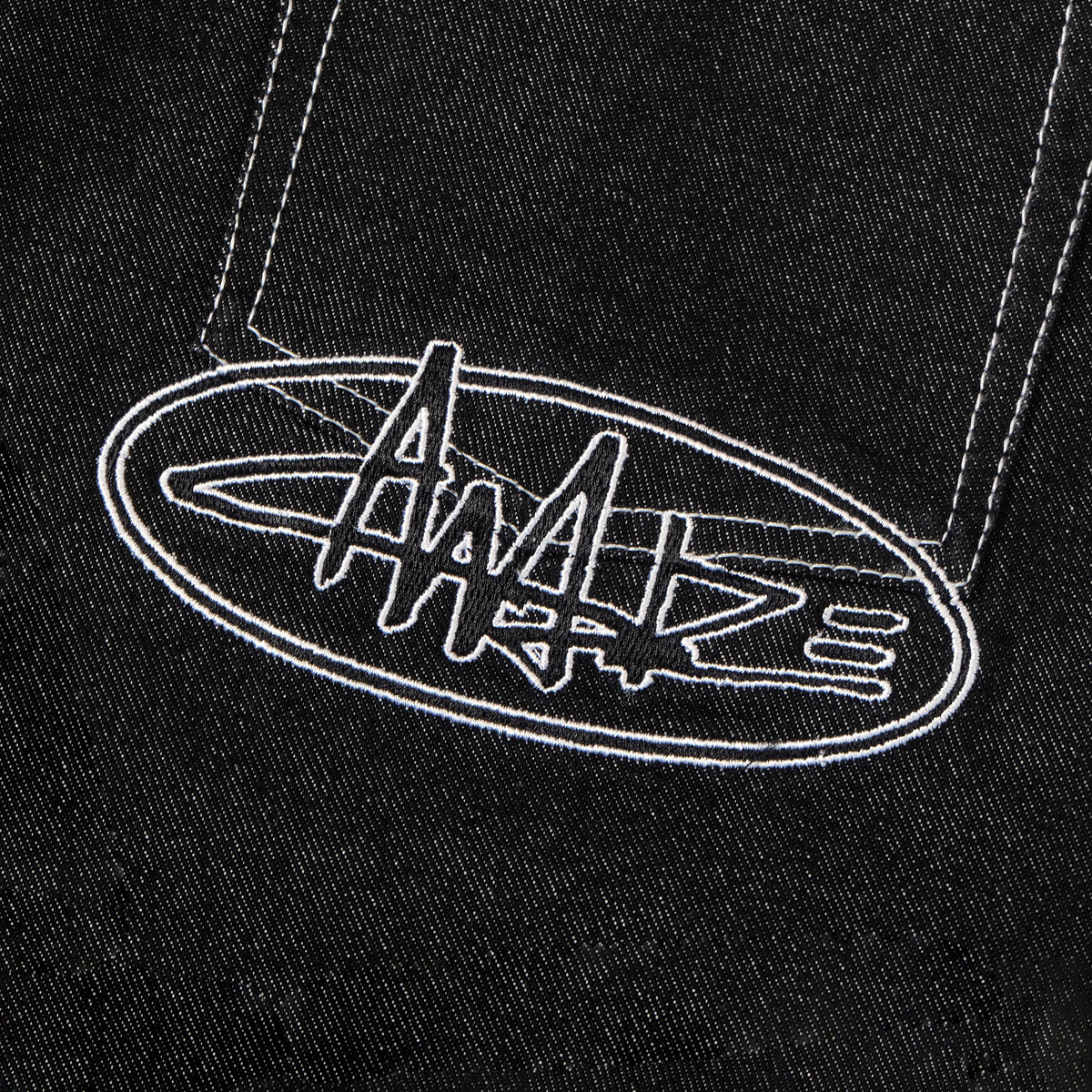 OUVAL LOGO PANTS - BLACK