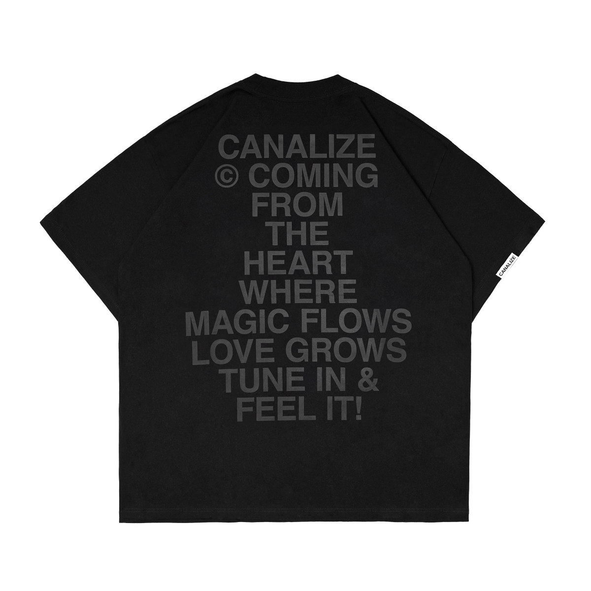 FEEL IT TEE -  BLACK/BLACK