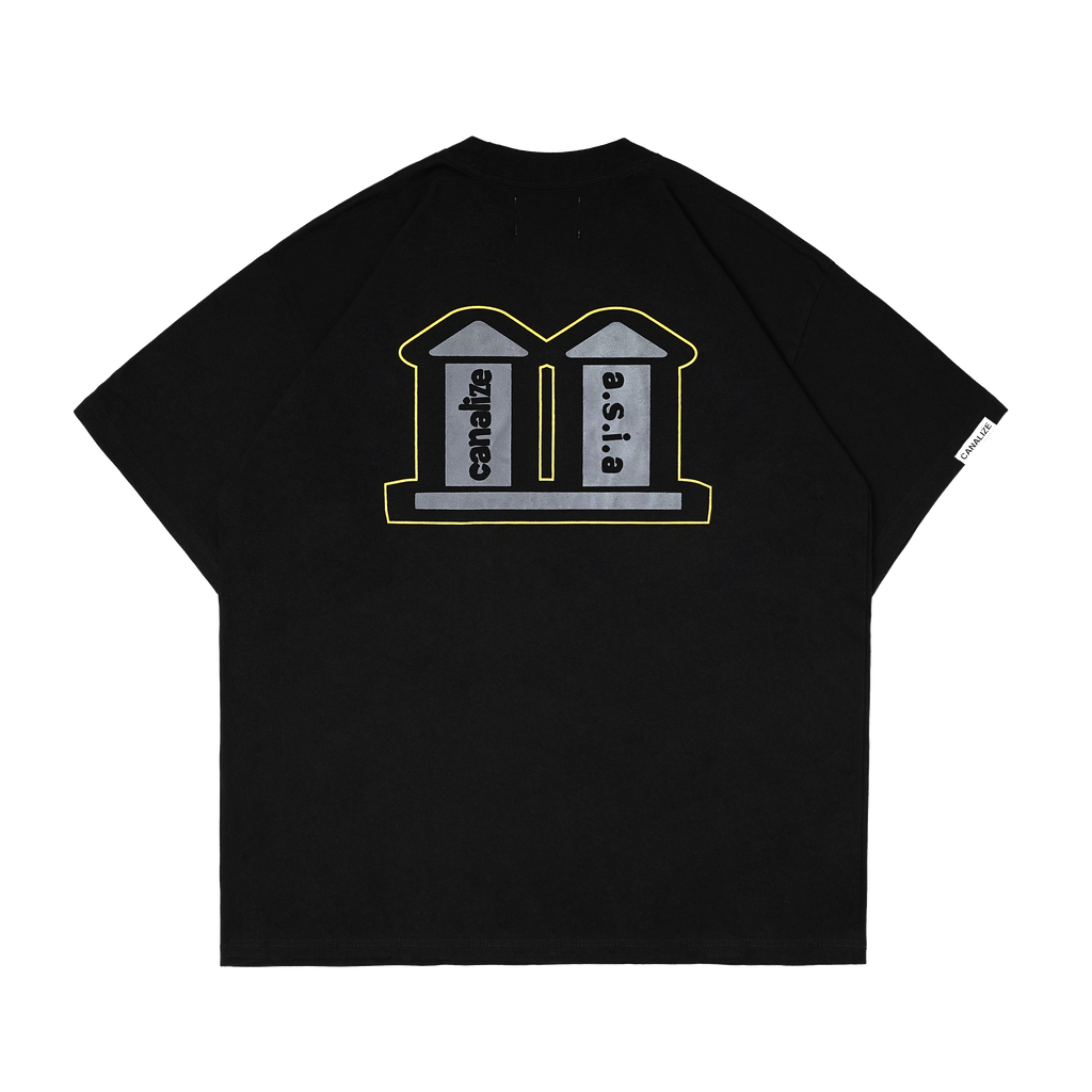 MIRROR PILLAR TEE - BLACK