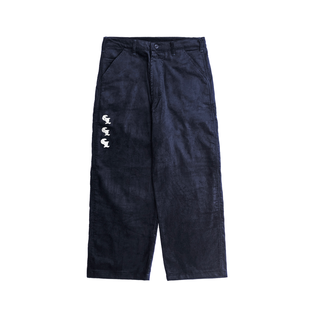 3OG BAGGY CORDUROY PANTS - NAVY