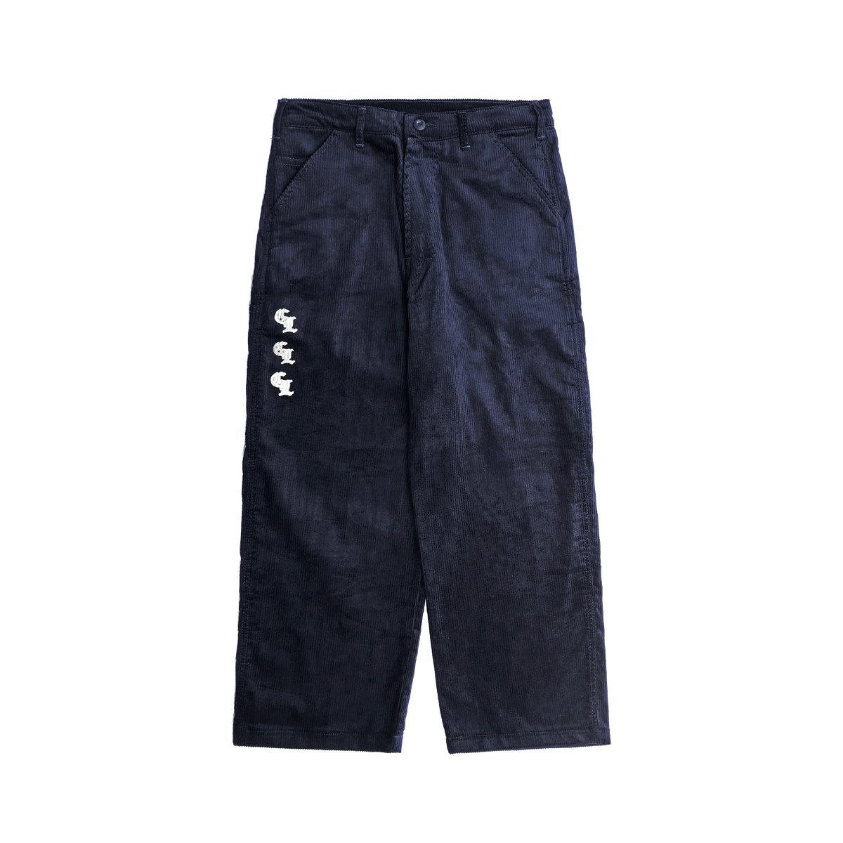 3OG BAGGY CORDUROY PANTS - NAVY