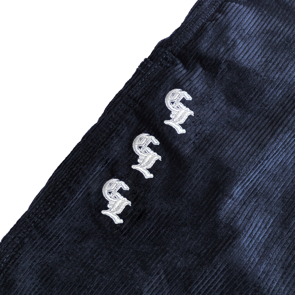3OG BAGGY CORDUROY PANTS - NAVY
