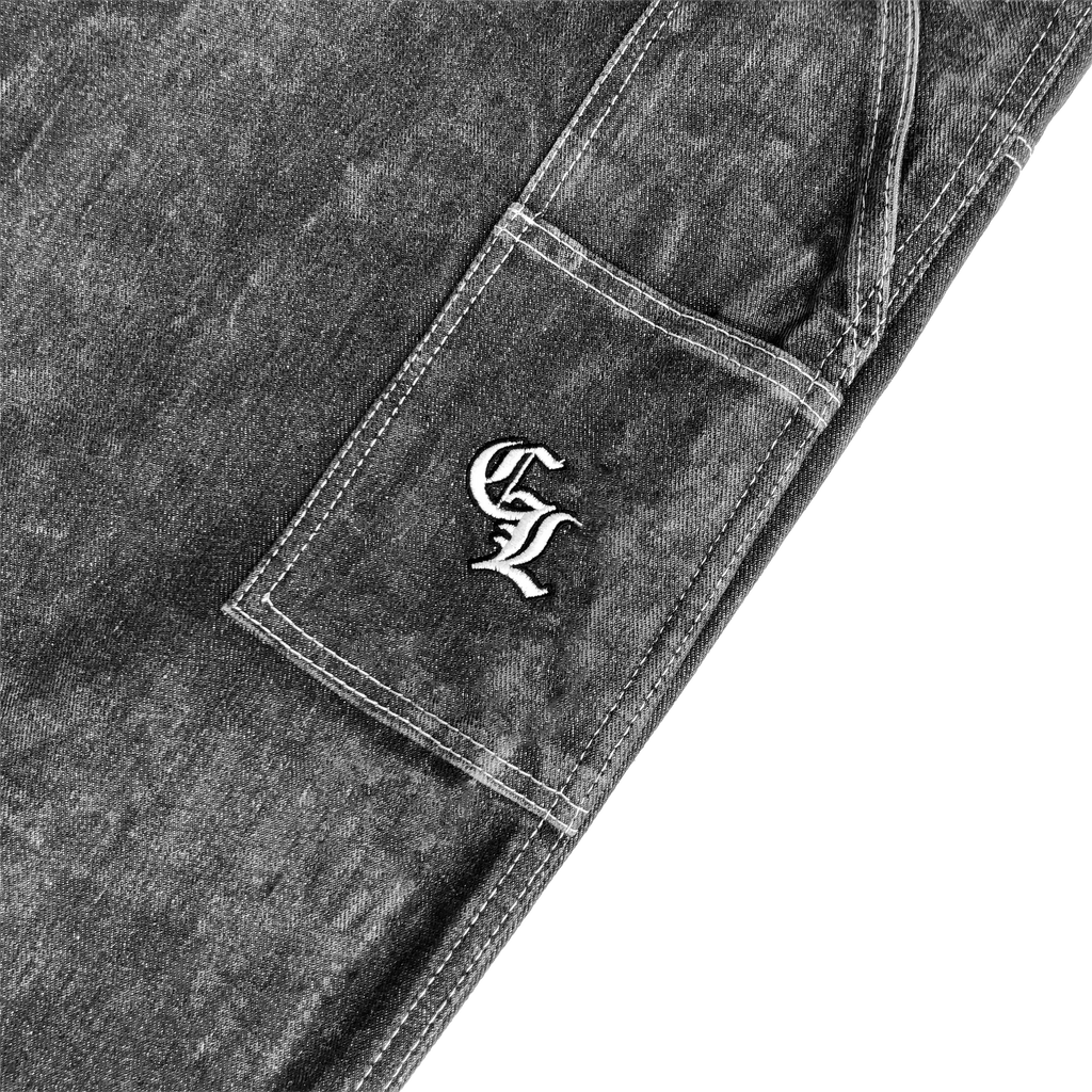 DPAINTER DOUBLE KNEE PANTS - GREY WASH