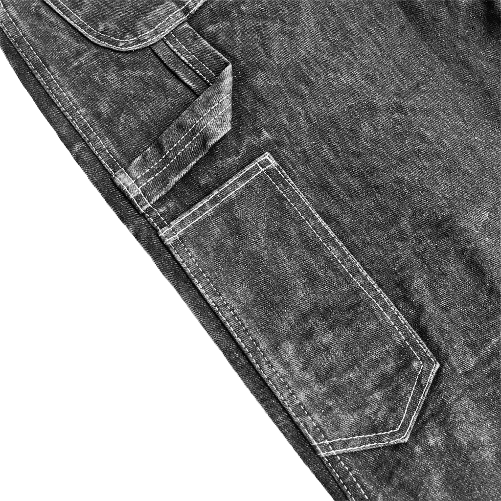 DPAINTER DOUBLE KNEE PANTS - GREY WASH
