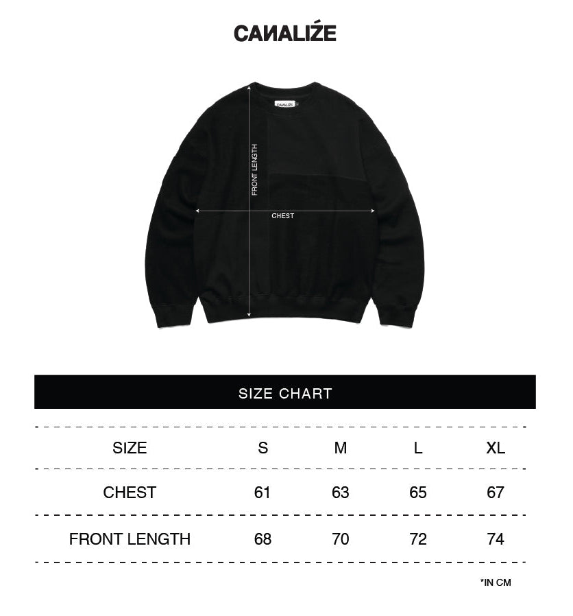 SPYCLE - BLACK - CREWNECK SWEATSHIRT