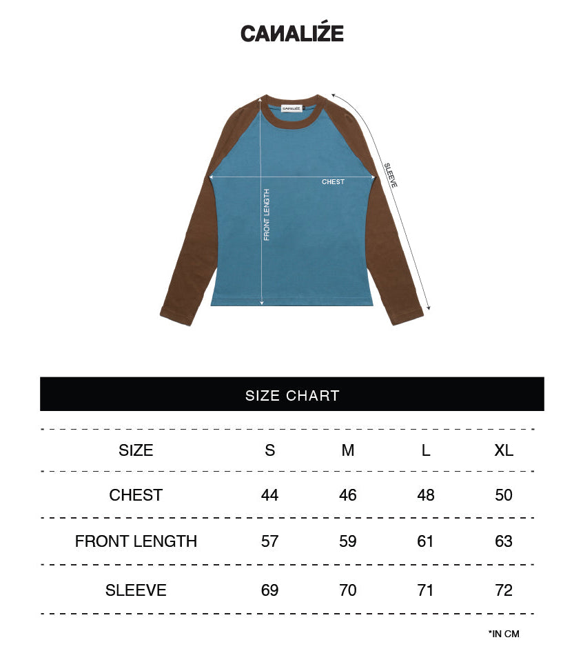 EARTH - TEAL BLUE/BROWN - LONGSLEEVE BABYTEE