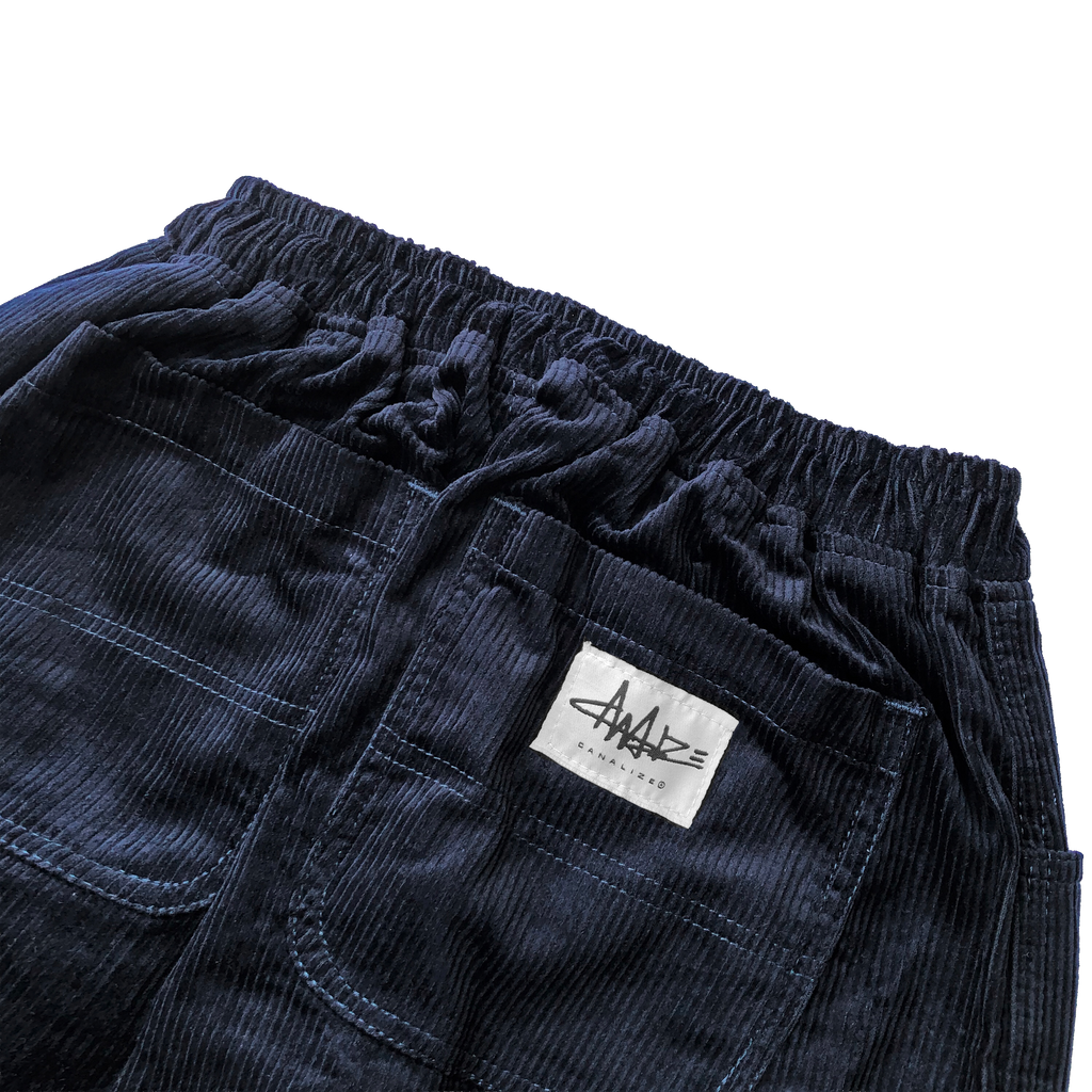 THROWIE BAGGY CORDUROY PANTS - NAVY
