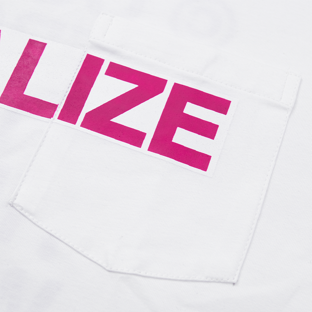 FEEL IT TEE - WHITE/PINK